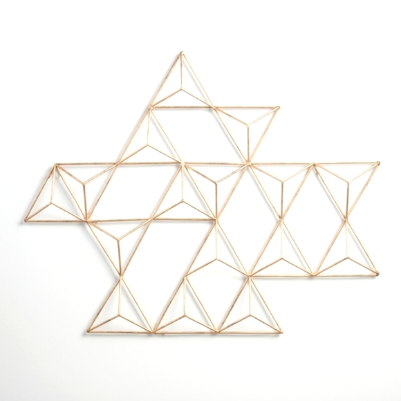 Cost Plus World Market Wall Decor World Market Gold Metal Geometric